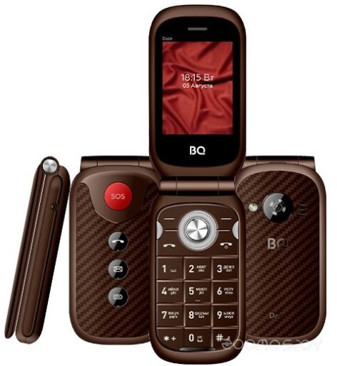 Кнопочный телефон BQ-Mobile BQ-2451 Daze (коричневый)