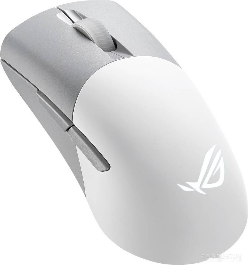 Игровая мышь Asus ROG Keris Wireless AimPoint Moonlight White, фото 3
