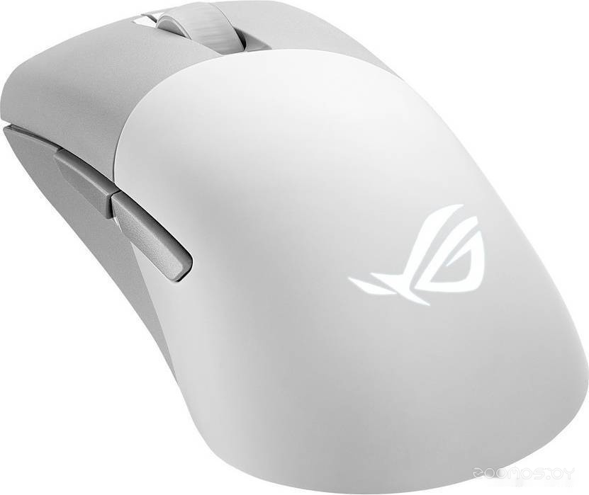 Игровая мышь Asus ROG Keris Wireless AimPoint Moonlight White, фото 4
