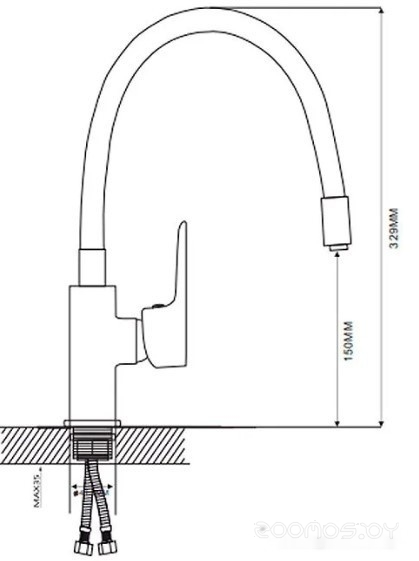 Смеситель Maxonor MN7180-12, фото 6
