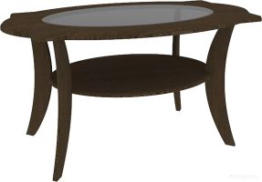 Журнальный столик Кортекс-мебель Лотос-8 км.00176 (венге темный)