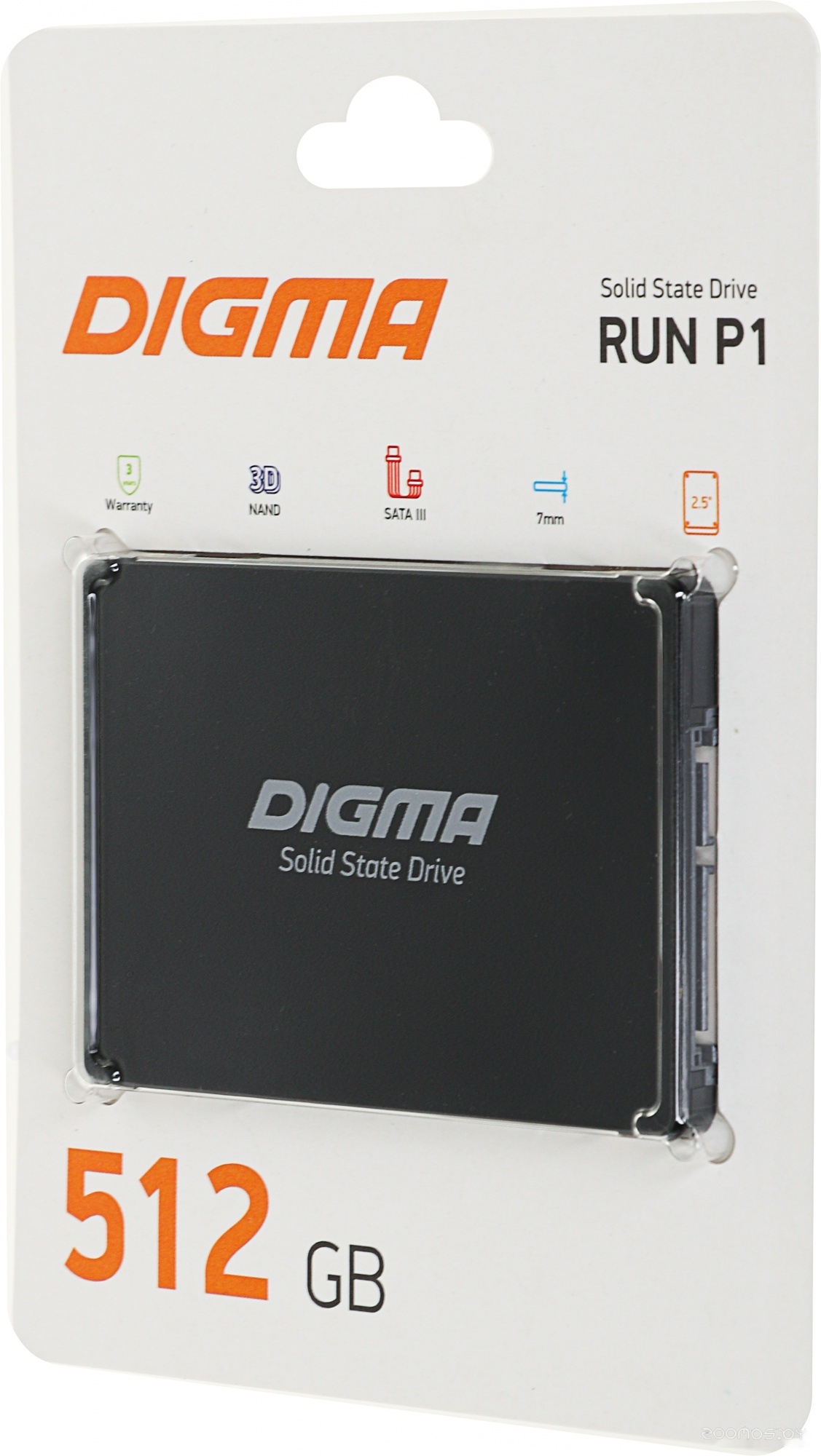 SSD DIGMA Run P1 512GB DGSR2512GP13T, фото 3