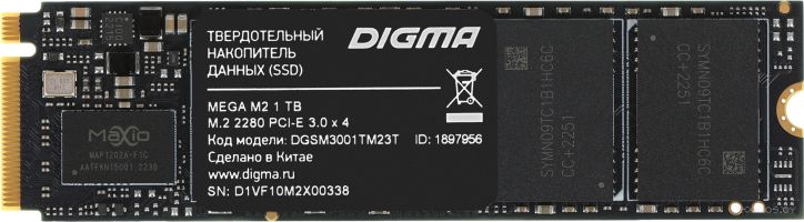 SSD DIGMA Mega M2 1TB DGSM3001TM23T