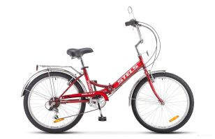 Городской велосипед Stels Pilot 750 24 Z010 (красный, 2021)