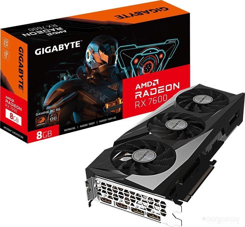 Видеокарта Gigabyte Radeon RX 7600 GAMING OC 8G GV-R76GAMING OC-8GD, фото 8