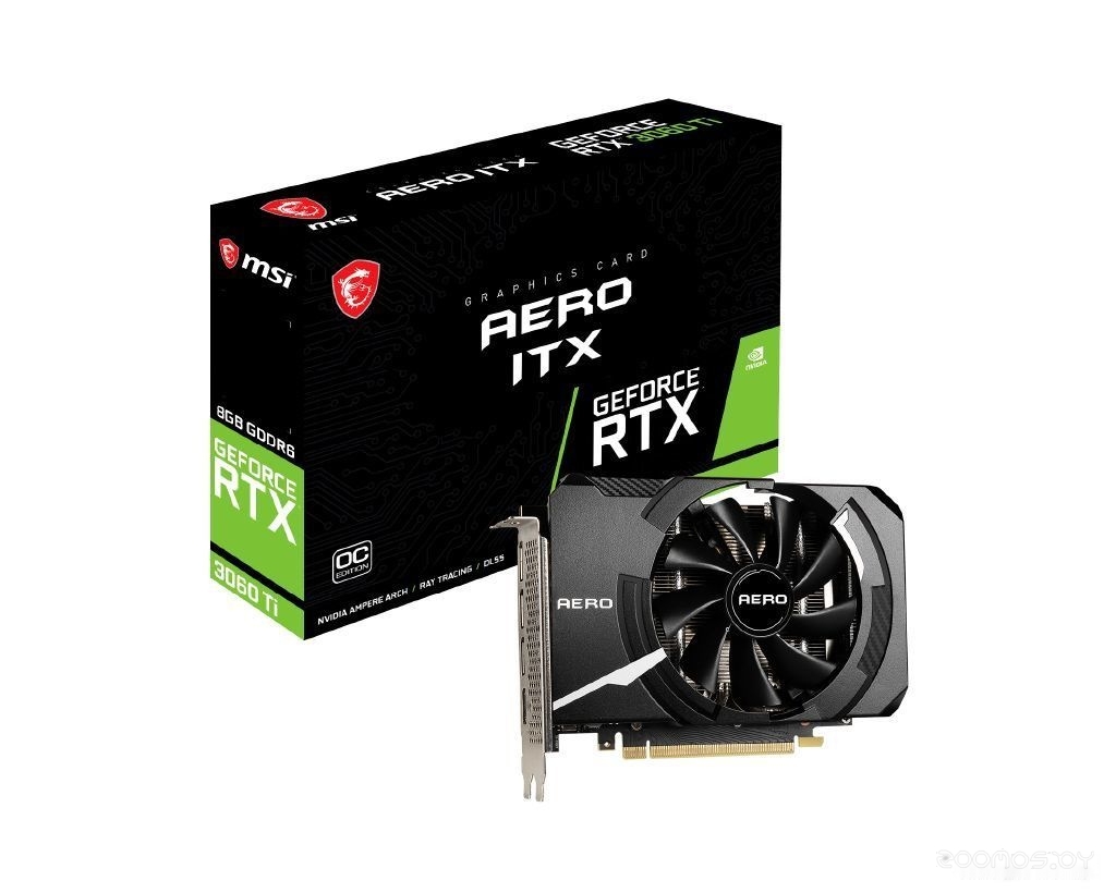 Видеокарта MSI GeForce RTX 3060 Ti Aero ITX 8G OC LHR, фото 6