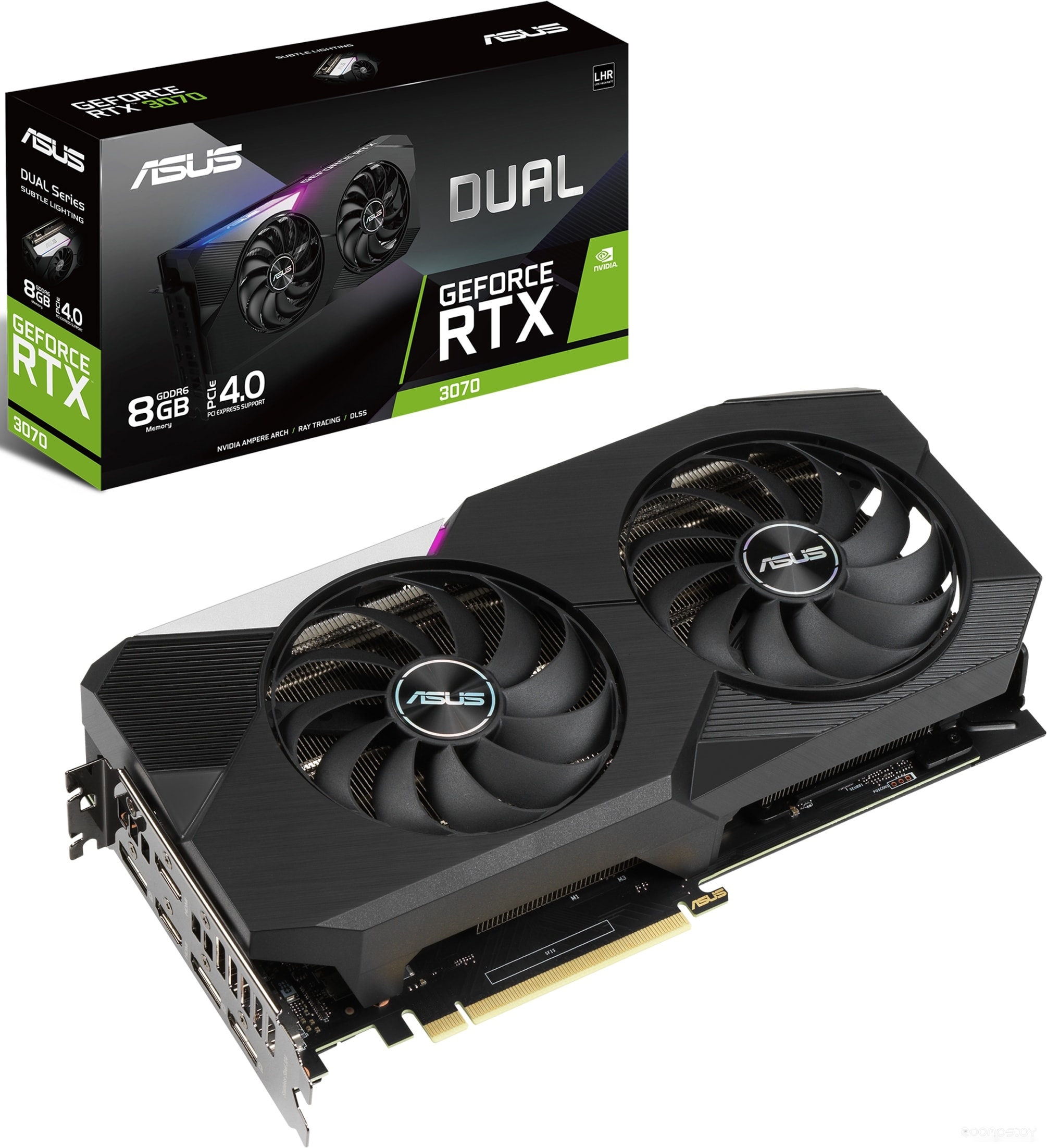 Видеокарта Asus Dual GeForce RTX 3070 V2 8GB GDDR6 DUAL-RTX3070-8G-V2, фото 7
