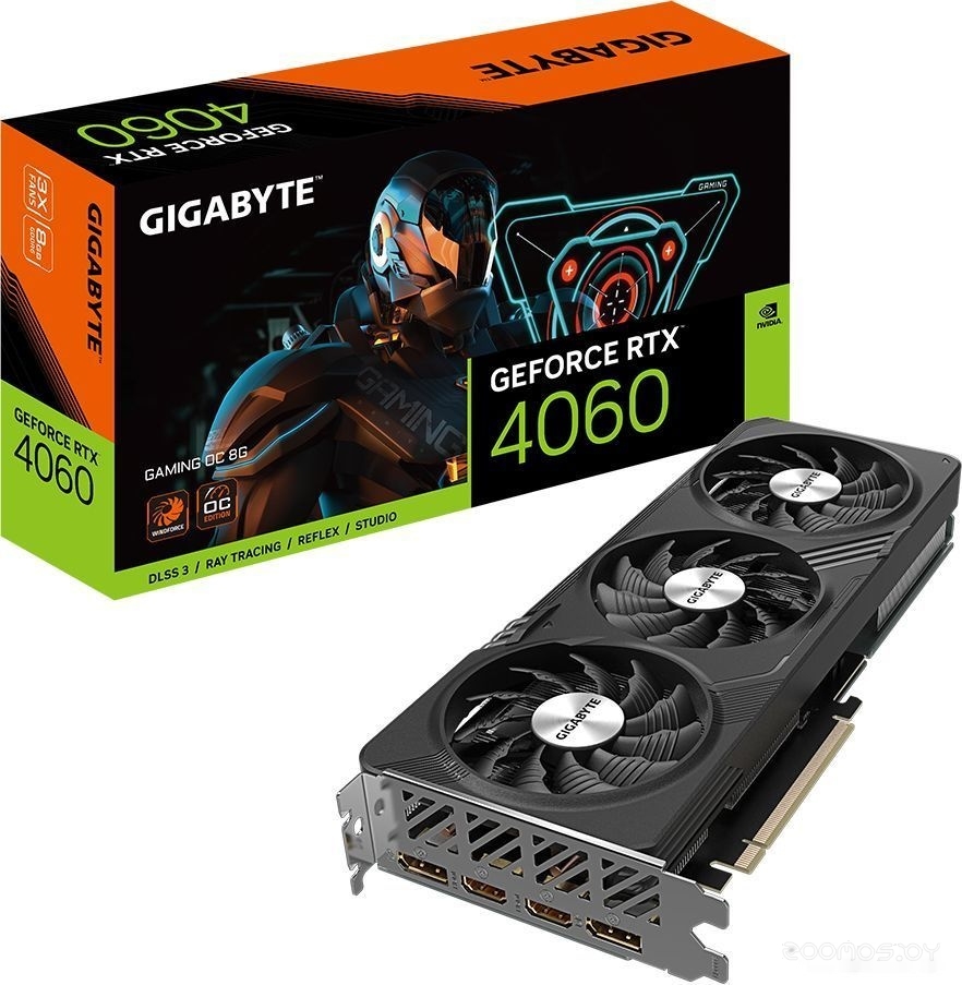 Видеокарта Gigabyte GeForce RTX 4060 Gaming OC 8G GV-N4060GAMING OC-8GD, фото 9