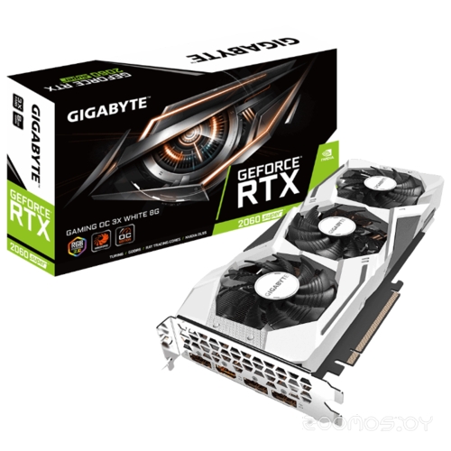 Видеокарта Gigabyte GeForce RTX 2060 SUPER 1710MHz PCI-E 3.0 8192MB 14000MHz 256 bit 3xDisplayPort HDMI HDCP GAMING OC 3X WHITE (rev. 2.0), фото 9