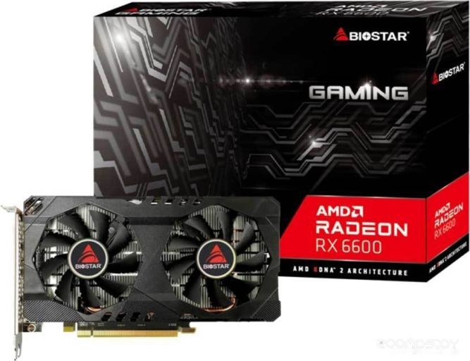 Видеокарта Biostar Radeon RX 6600 Matrix 8GB GDDR6 VA66M6RM81, фото 1