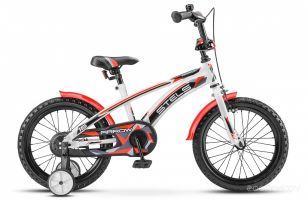 Детский велосипед Stels Arrow 16 V020 (белый/красный, 2021)