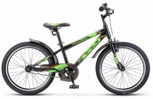Детский велосипед Stels Pilot 20 200 VC Z010 (12, черный/салатовый)