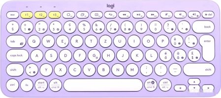 Клавиатура Logitech Multi-Device K380 Bluetooth 920-011166 (фиолетовый/белый, нет кириллицы)