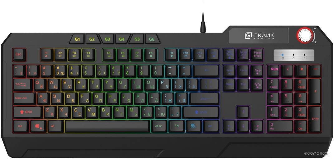 Клавиатура Oklick 715G (черный)