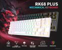 Клавиатура Royal Kludge RK68 Plus RGB (белый, RK Red)