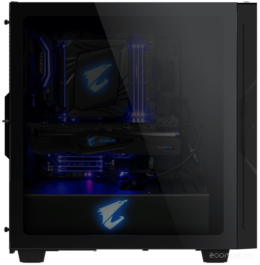Корпус Gigabyte Aorus C300 Glass ATX (Black), фото 3