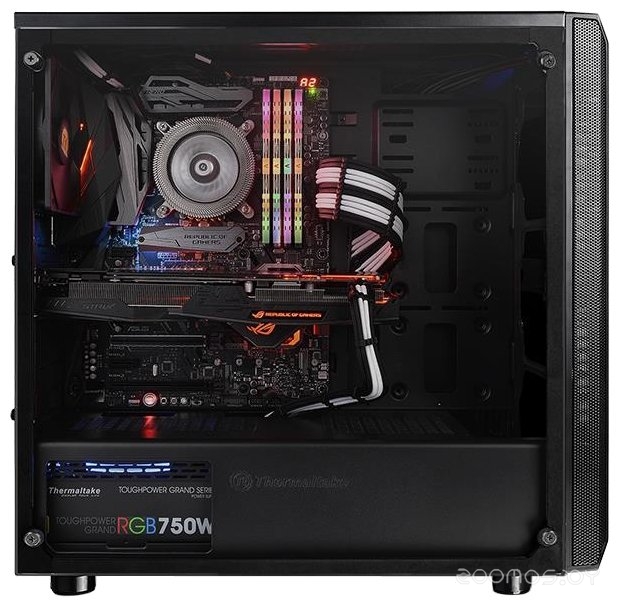 Компьютерный корпус Thermaltake Versa J23 TG Edition CA-1L6-00M1WN-00 Black, фото 6