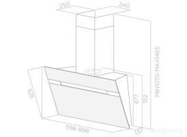 Кухонная вытяжка Elica Stripe BL/A/90/LX (PRF0100991)