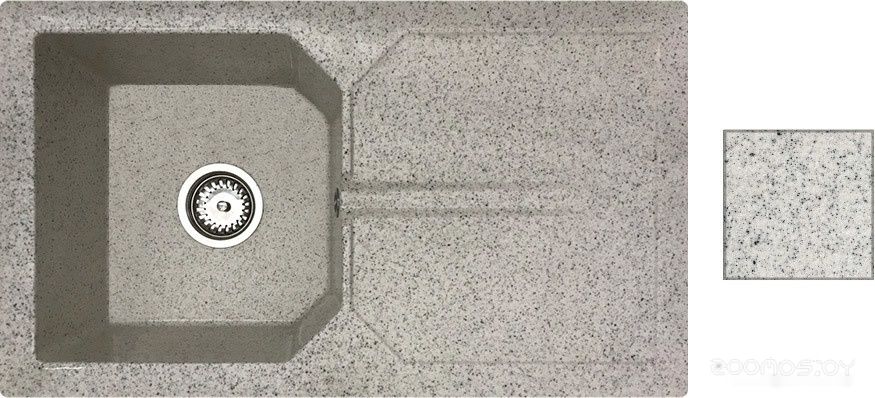 Кухонная мойка БелЭворс Bravo L (олово, без сифона)