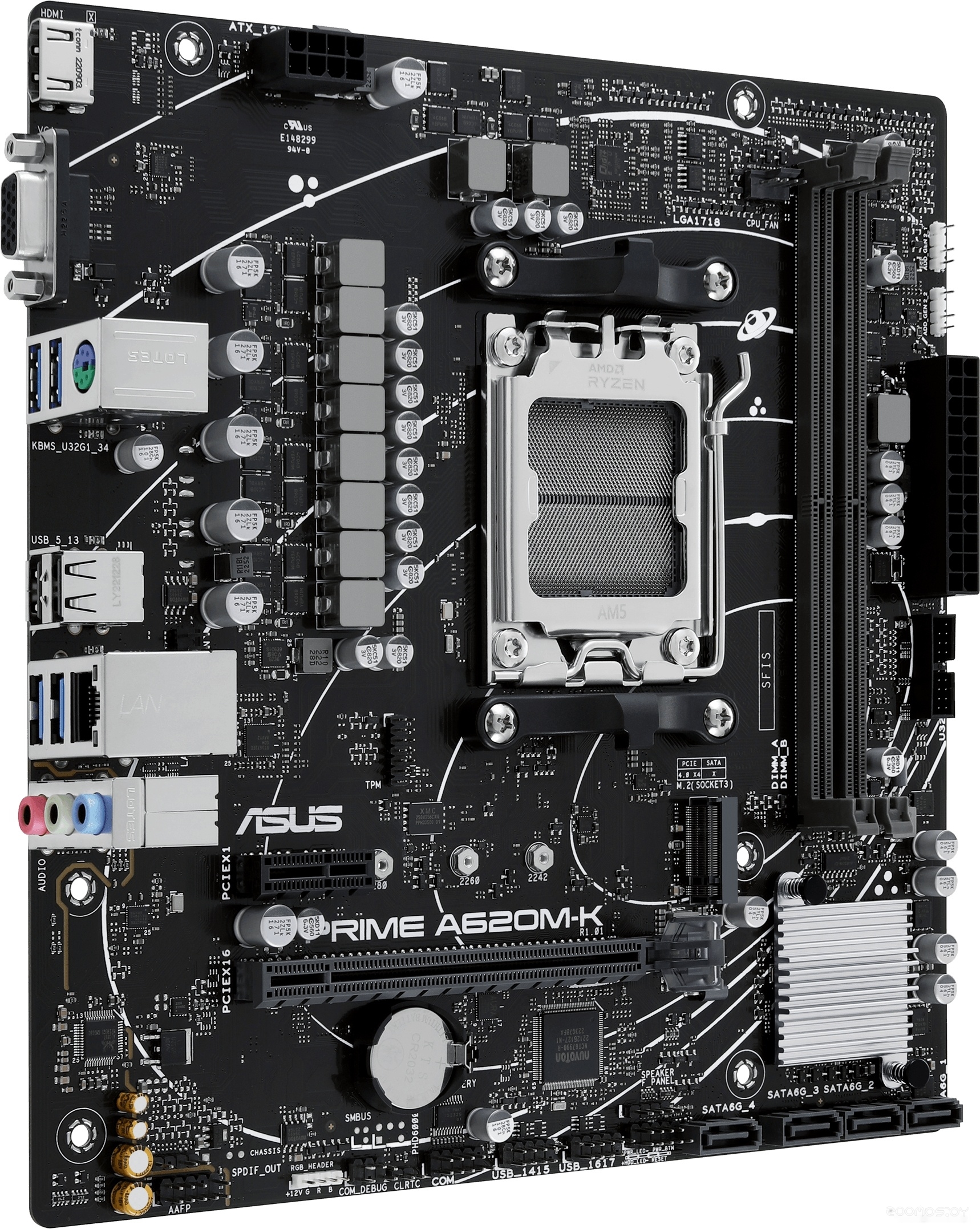 Материнская плата Asus Prime A620M-K, фото 2