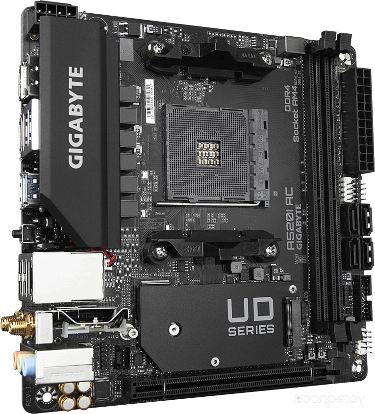 Материнская плата Gigabyte A520I AC (rev. 1.x), фото 2
