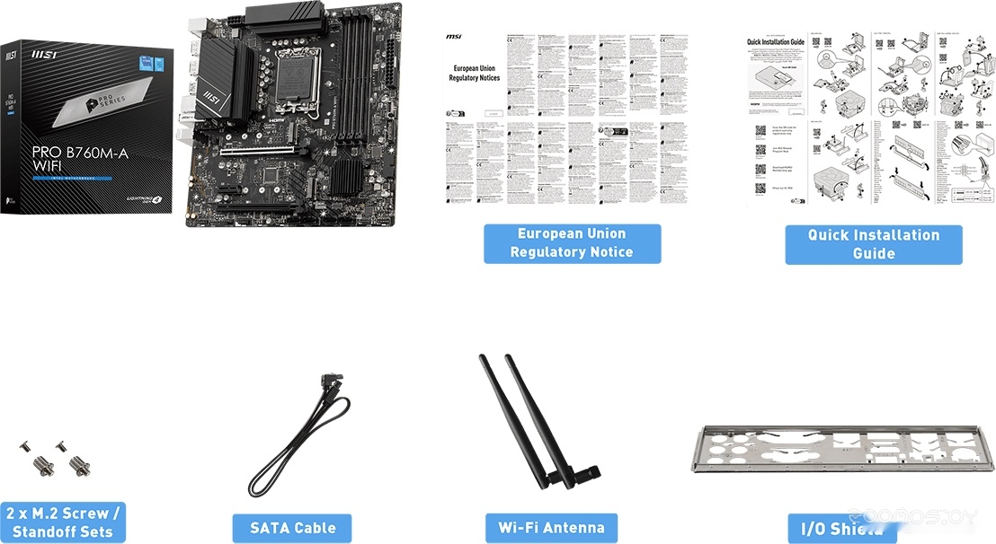 Материнская плата MSI Pro B760M-A WiFi, фото 2
