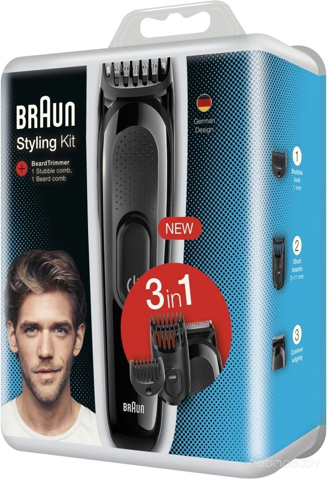 Триммер для бороды и усов Braun SK2000 3 in 1, фото 2