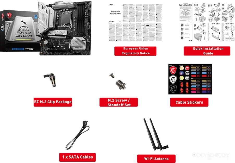 Материнская плата MSI MAG B760M Mortar WiFi DDR4, фото 2