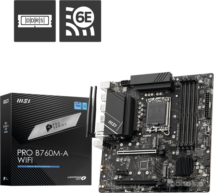 Материнская плата MSI Pro B760M-A WiFi, фото 6