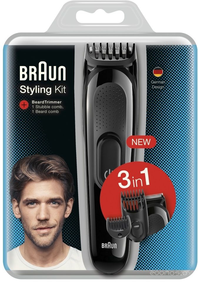 Триммер для бороды и усов Braun SK2000 3 in 1, фото 3