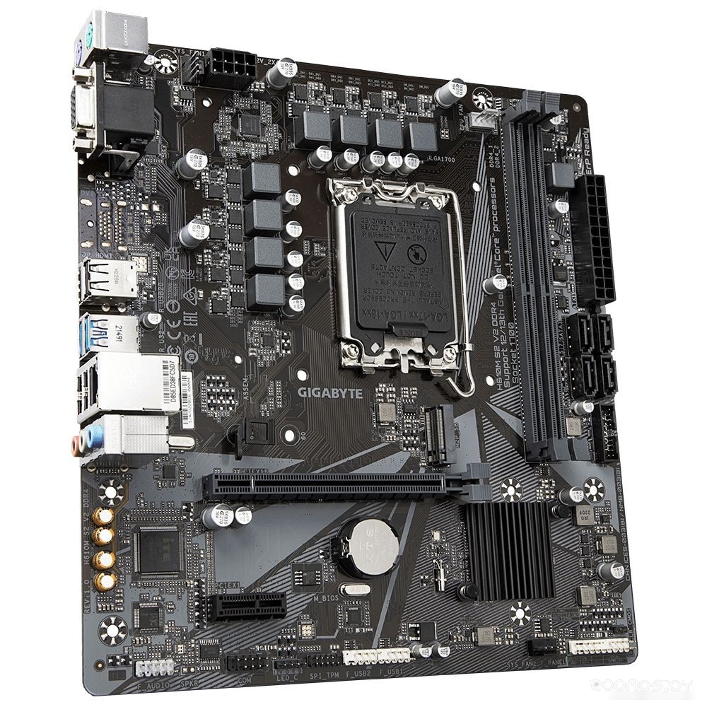 Материнская плата Gigabyte H610M S2 V2 DDR4 (rev. 1.0), фото 2