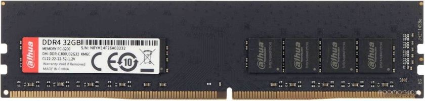 Оперативная память Dahua 32ГБ DDR4 3200 МГц DHI-DDR-C300U32G32
