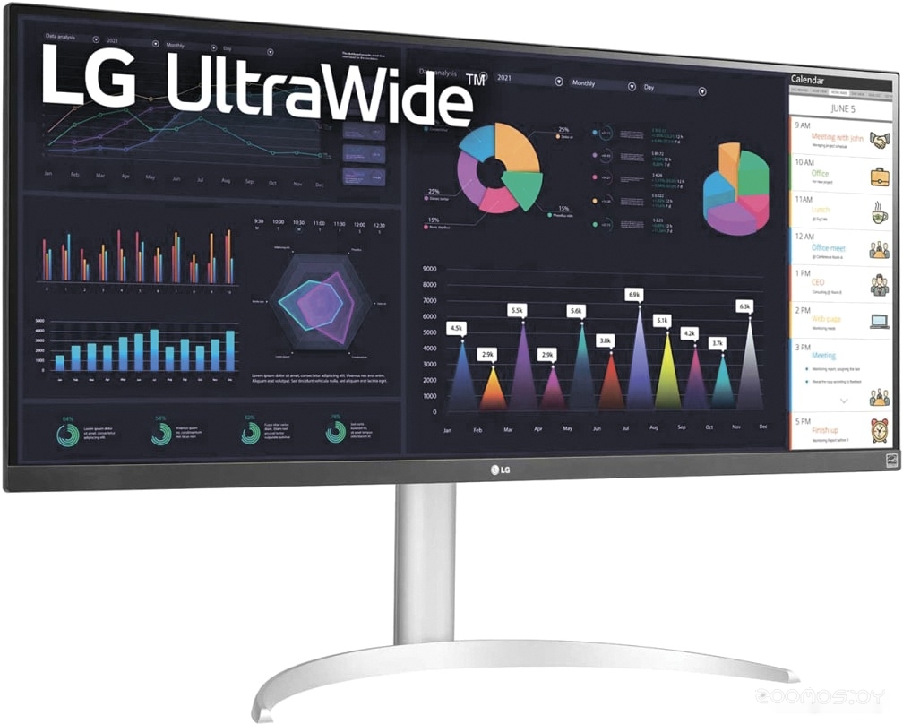 Монитор LG UltraWide 34WQ65X-W, фото 7
