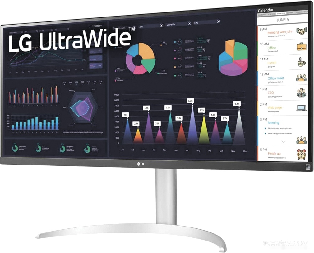 Монитор LG UltraWide 34WQ65X-W, фото 8