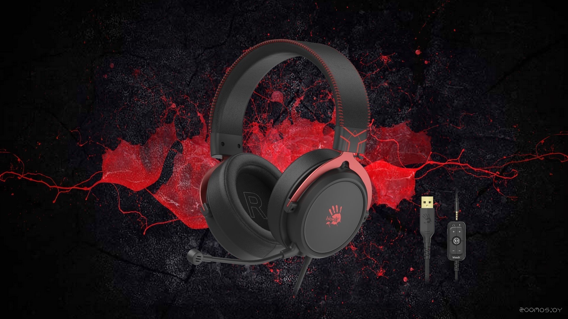 Наушники A4Tech Bloody M590i (черный/красный), фото 5