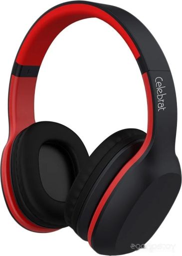 Наушники Celebrat A18 (черный/красный)