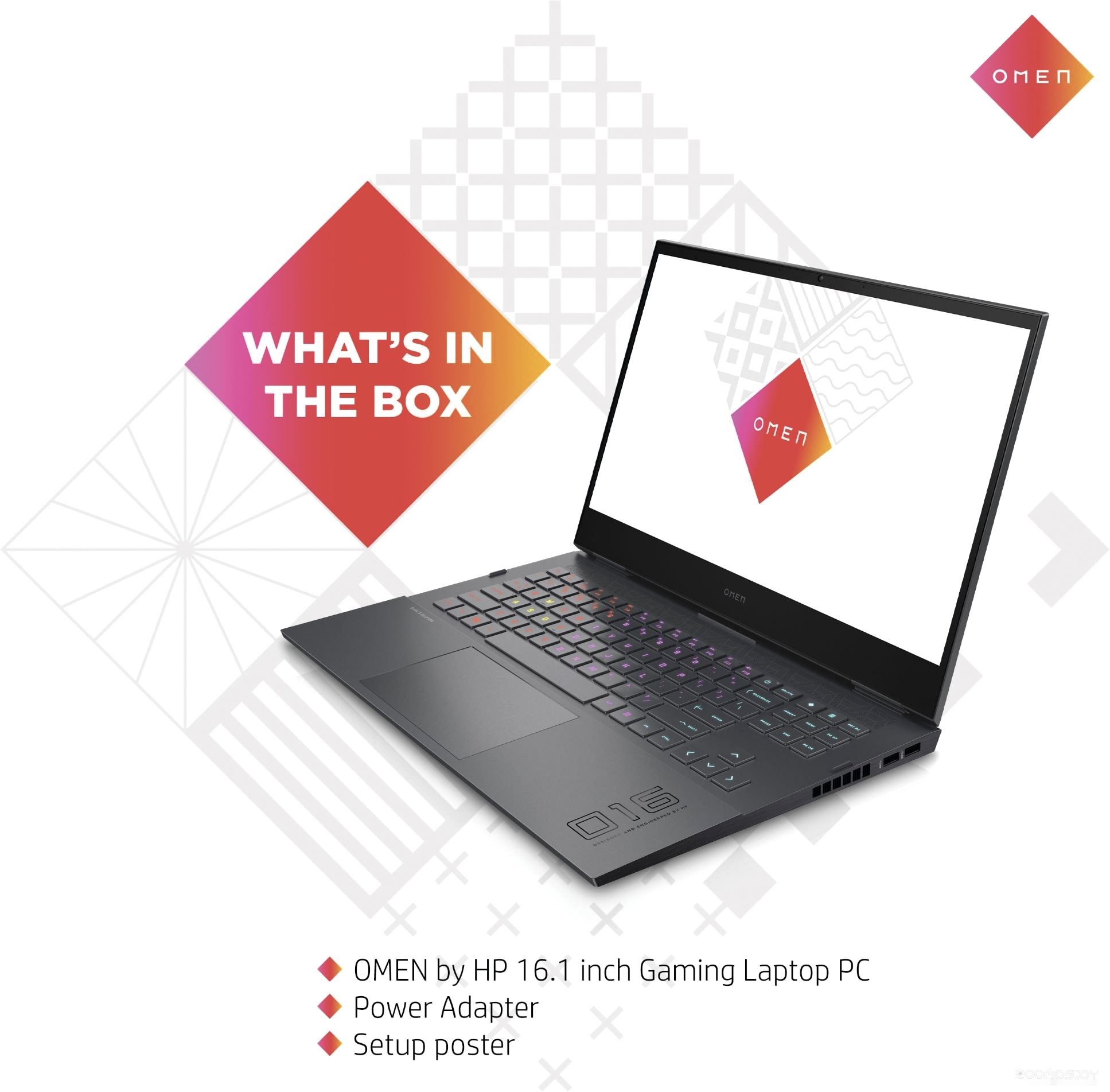 Игровой ноутбук HP Omen 16-k0013dx 6D6K2UA, фото 11