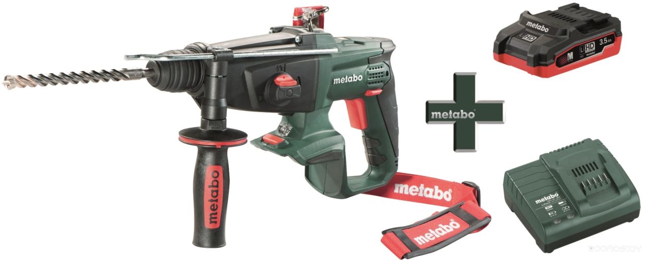 Перфоратор Metabo T03320 КНA 18 LTX + LiHD аккумулятор 3,5 Ач + зарядное ASC 55, фото 1