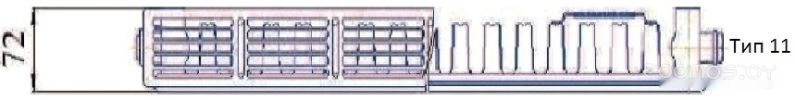 Стальной панельный радиатор Prado Universal тип 11 500x900