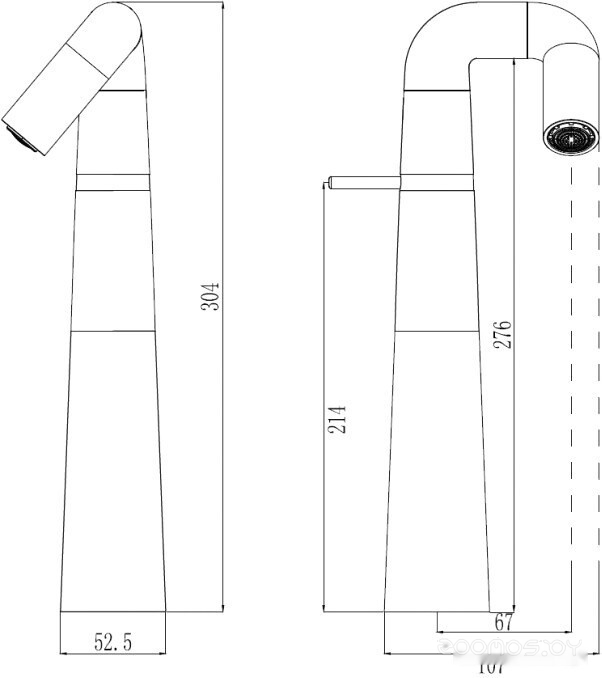 Смеситель Haiba HB11813, фото 2