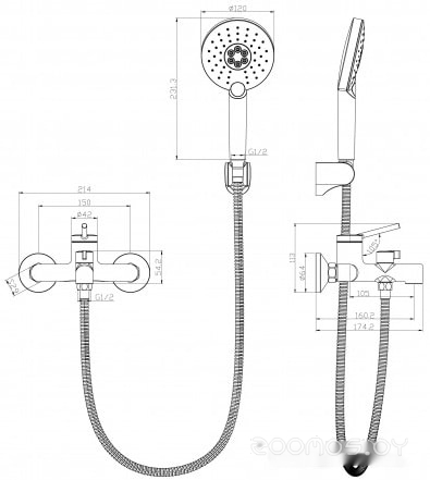 Смеситель Lemark Minima LM3814C, фото 2