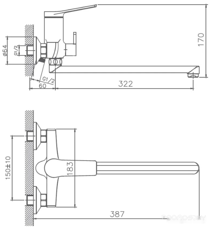 Смеситель Haiba HB22572, фото 2