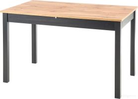 Кухонный стол Halmar Greg 124-168/74 (дуб вотан/черный)