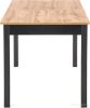 Кухонный стол Halmar Greg 124-168/74 (дуб вотан/черный)
