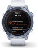 Умные часы Garmin Fenix 7 Sapphire Solar 47 мм (голубой минерал/белый камень)