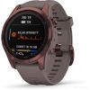 Умные часы Garmin Fenix 7S Sapphire Solar 42 мм (темно-бронзовый титан/сланцевый)