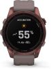 Умные часы Garmin Fenix 7S Sapphire Solar 42 мм (темно-бронзовый титан/сланцевый)