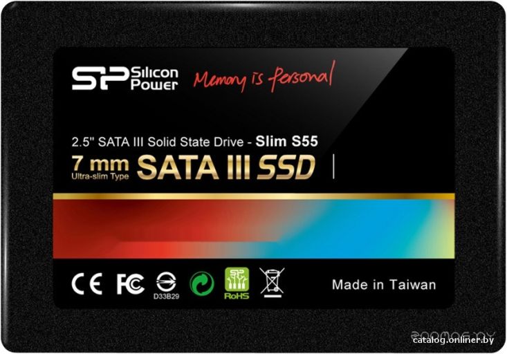 SSD Silicon Power Slim S55 480GB (SP480GBSS3S55S25), фото 1