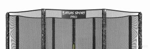 Батут Atlas Sport 252 см - 8ft Basic (с лестницей, внешняя сетка, сливовый)