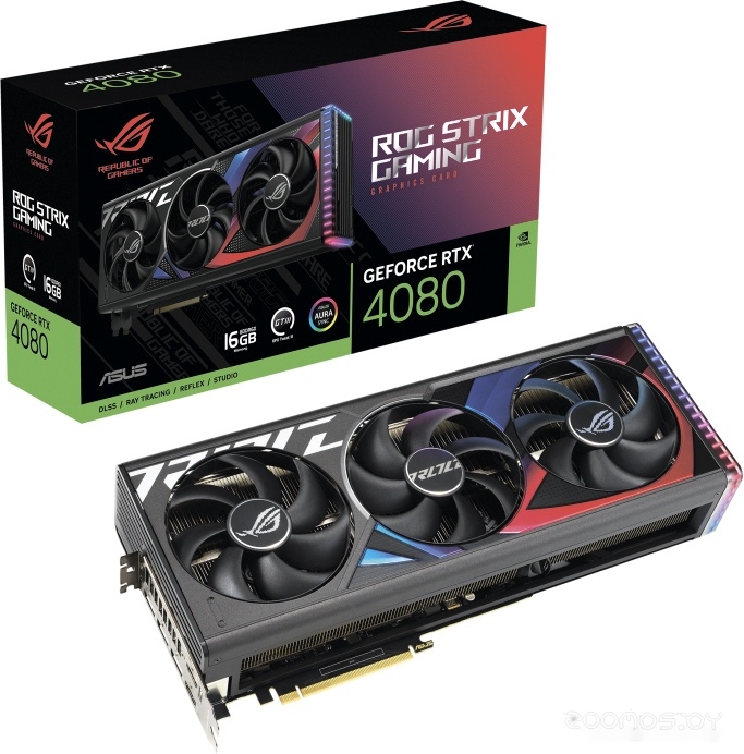 Видеокарта Asus ROG Strix GeForce RTX 4080 16GB GDDR6X ROG-STRIX-RTX4080-16G-GAMING, фото 4